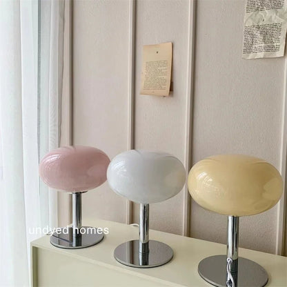 Stolní LED lampa s kulatým stínidlem