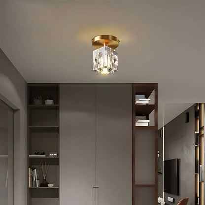 Lampa sufitowa kryształowa
