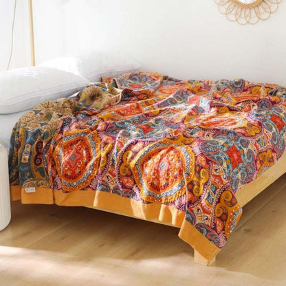 Koc dwustronny boho