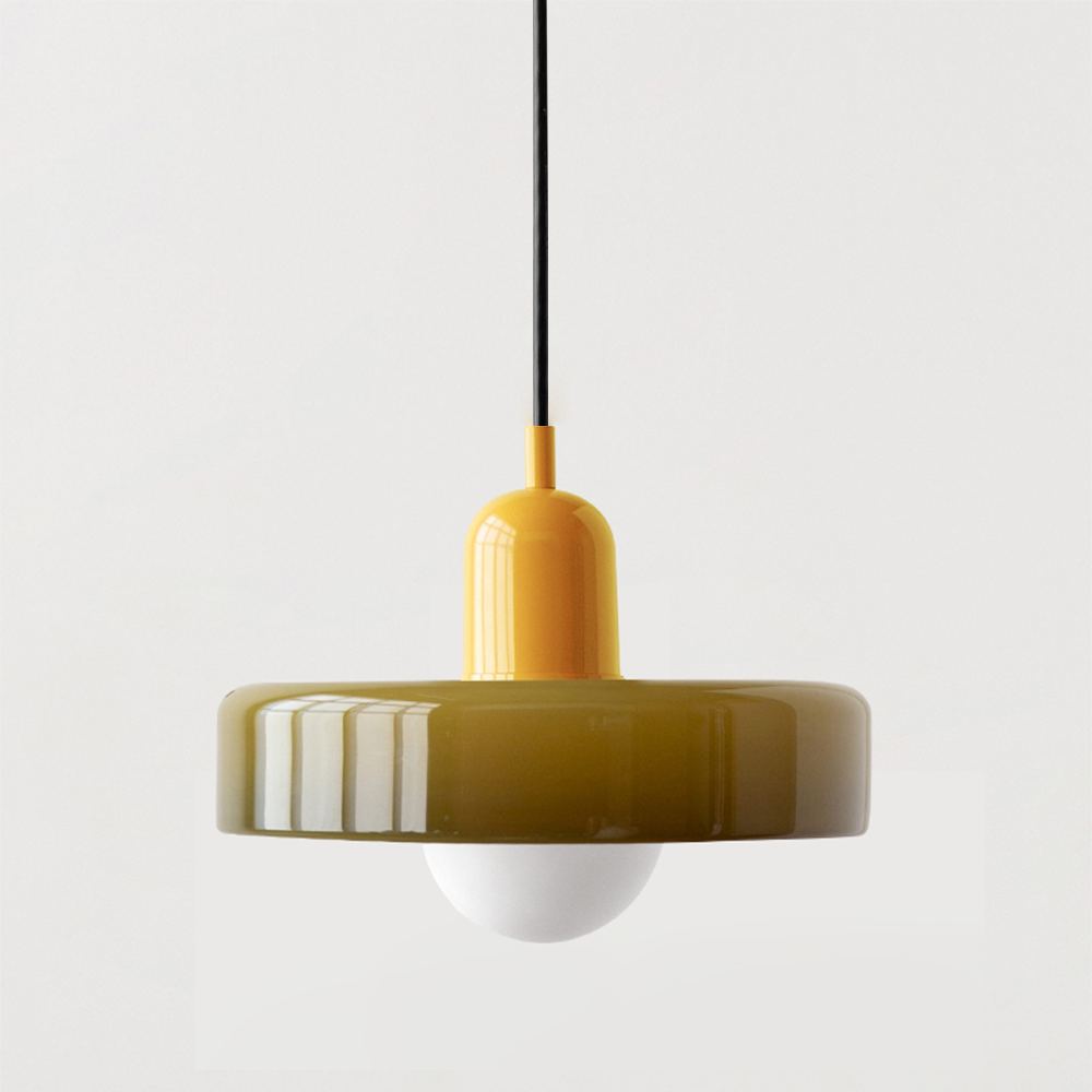Lampa wisząca kolorowe szkło