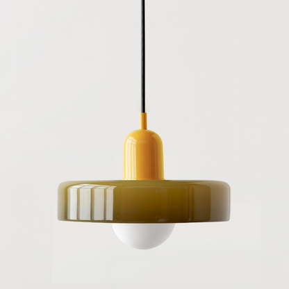 Lampa wisząca kolorowe szkło