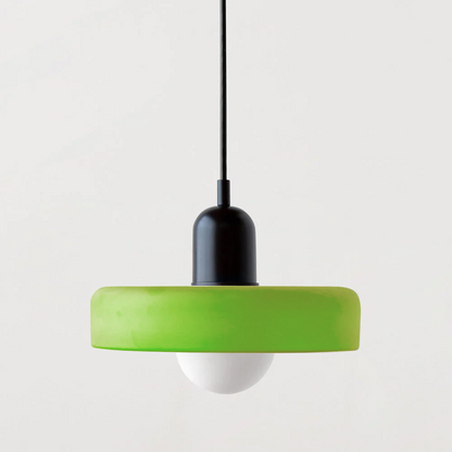 Lampa wisząca kolorowe szkło