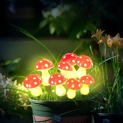 Mushroom-shaped solar garden lamp