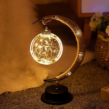 LED lampa ve tvaru měsíce na baterie
