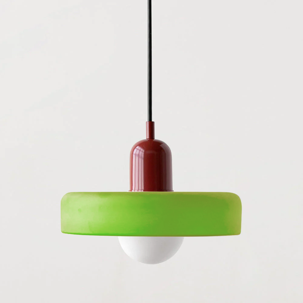 Lampa wisząca kolorowe szkło