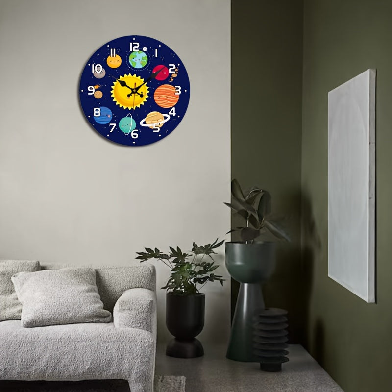 Horloge murale du système solaire