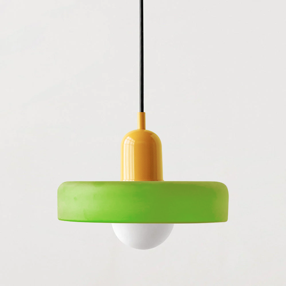 Lampa wisząca kolorowe szkło
