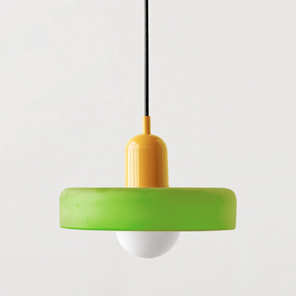 Lampa wisząca kolorowe szkło