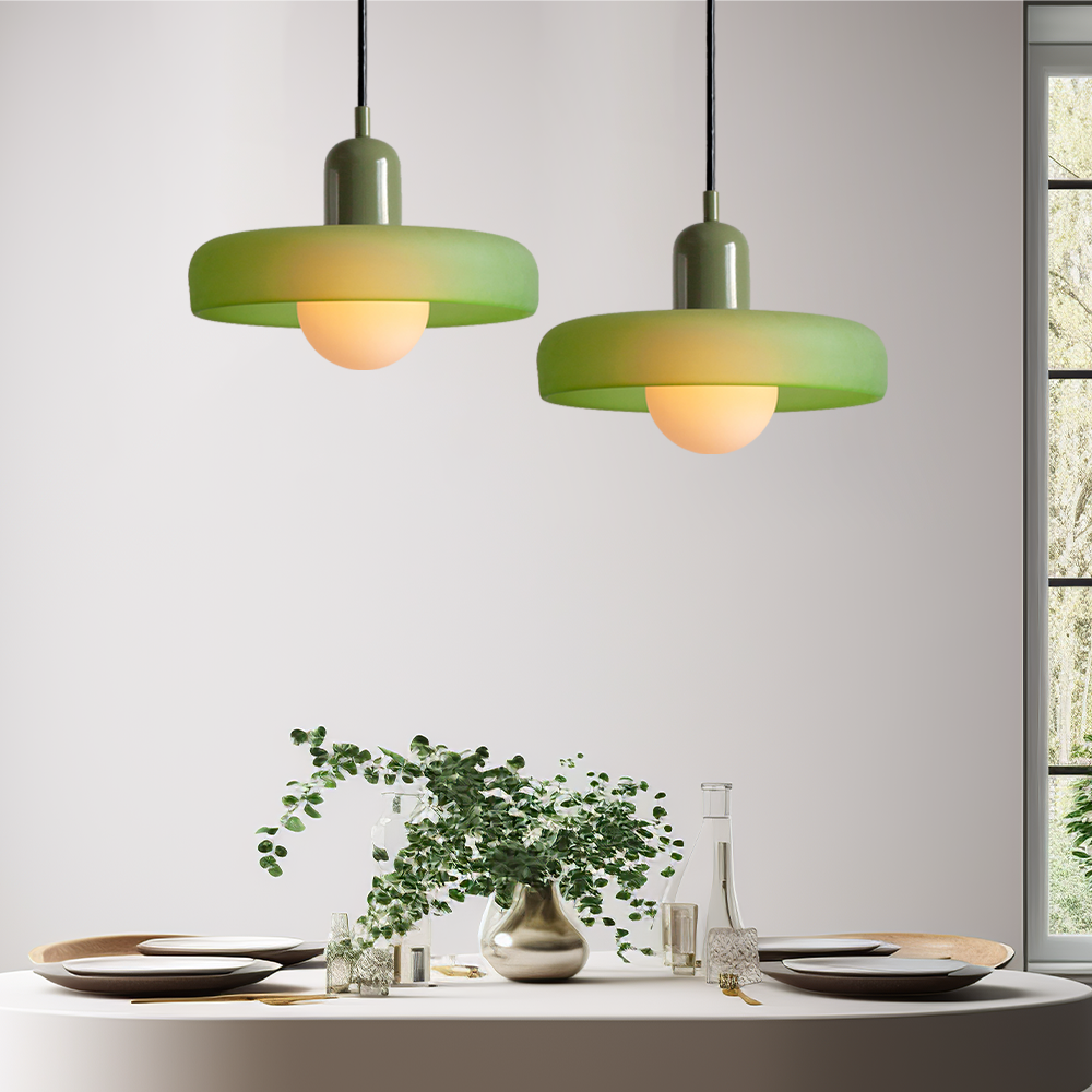 Lampa wisząca kolorowe szkło