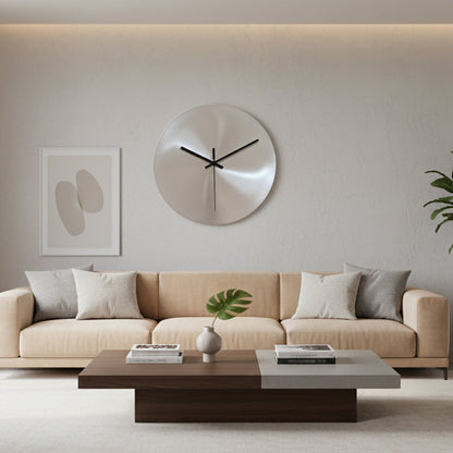 Steel wall clock
