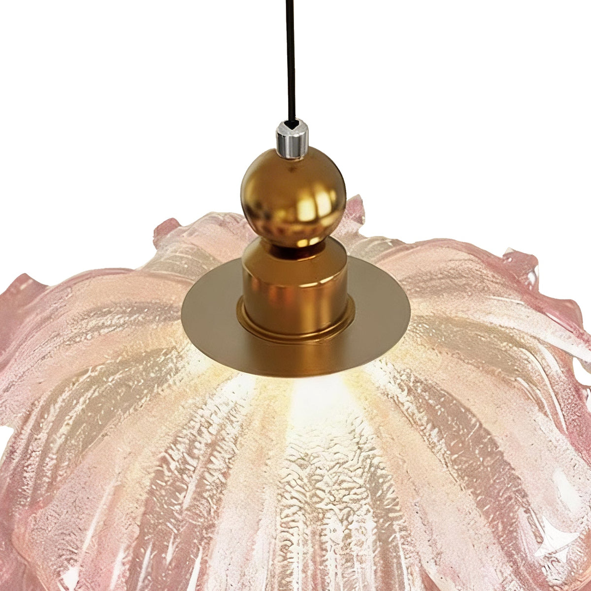 Lampa wisząca kwiatowy klosz