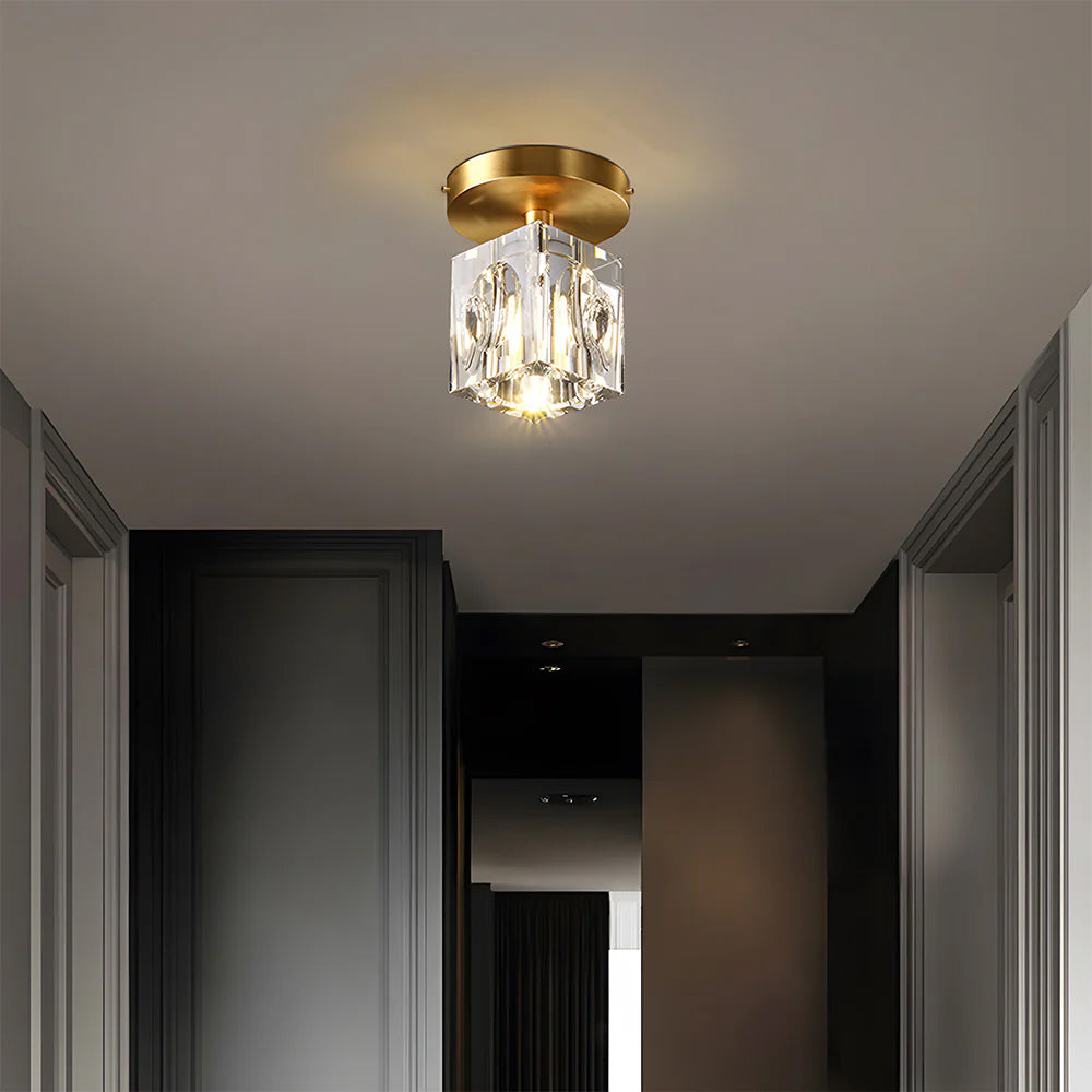 Lampa sufitowa kryształowa