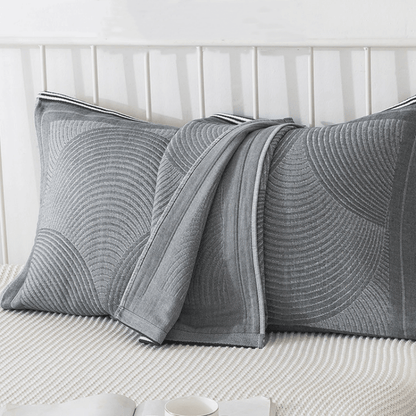 Serviettes pour oreiller en tissu peigné, 2 pièces.