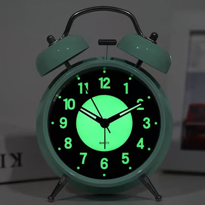 Fluorescent travel alarm clock