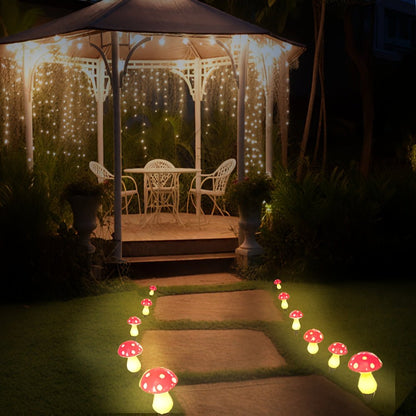 Mushroom-shaped solar garden lamp