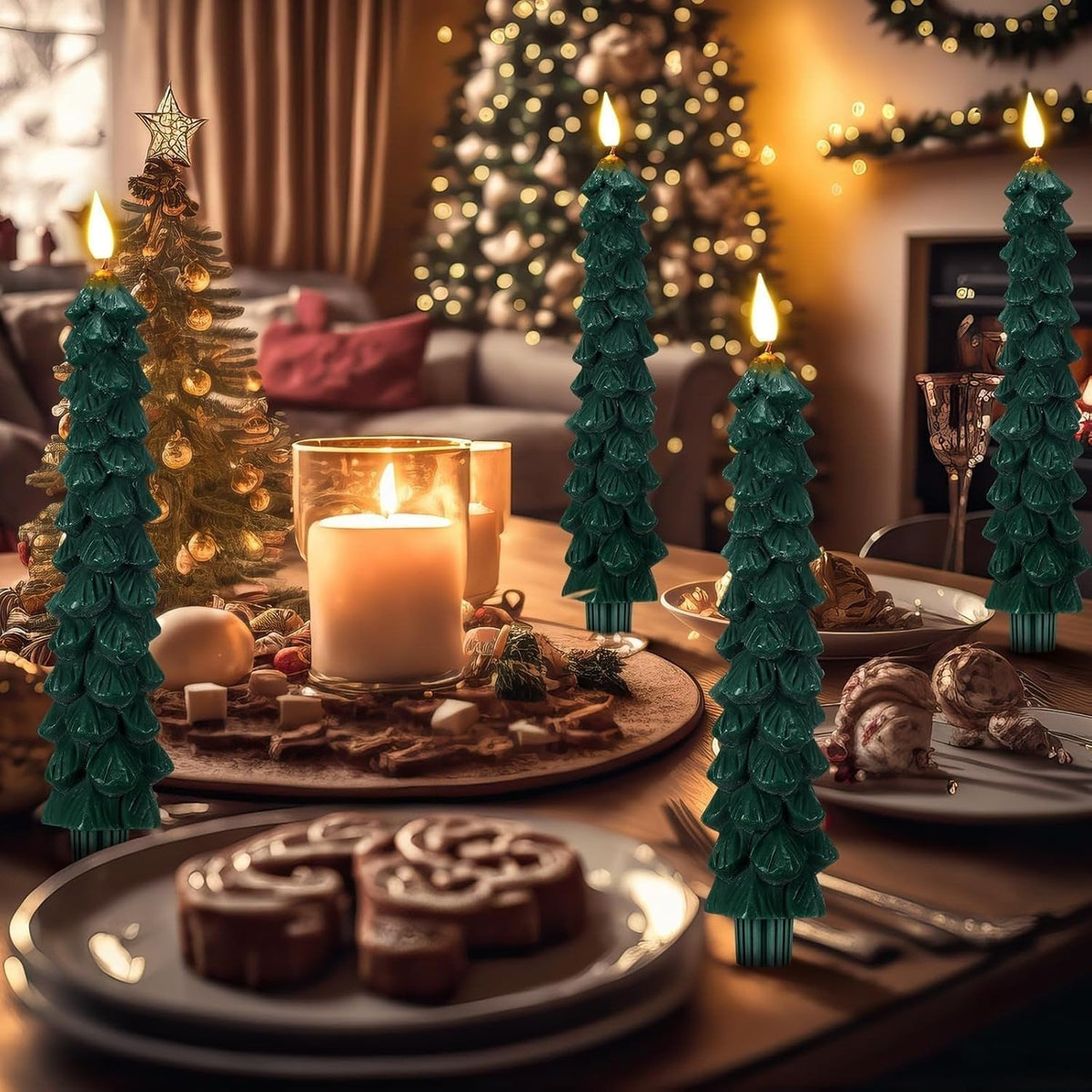 Musical LED Christmas candle
