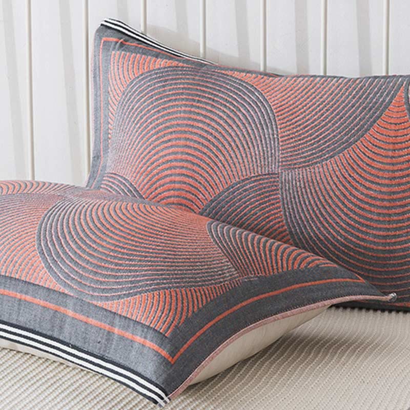 Serviettes pour oreiller en tissu peigné, 2 pièces.