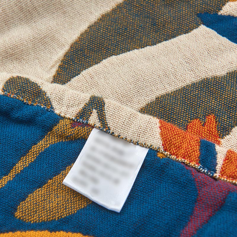 Floral pillow towel
