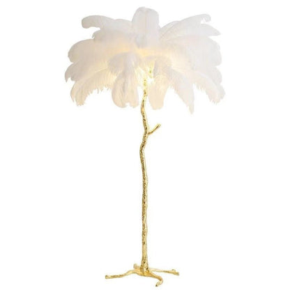 Lampa podłogowa z piórami 3 tryby