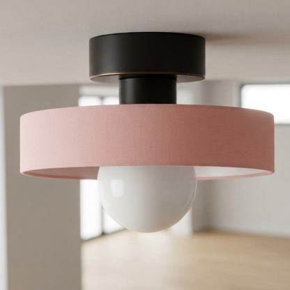 Lampa sufitowa tekstylny abażur