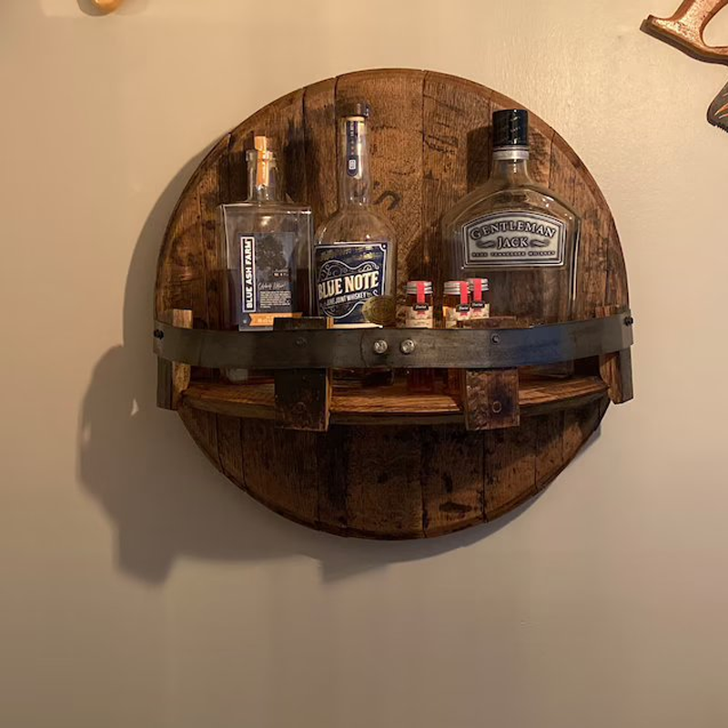 Wall-mounted bottle rack