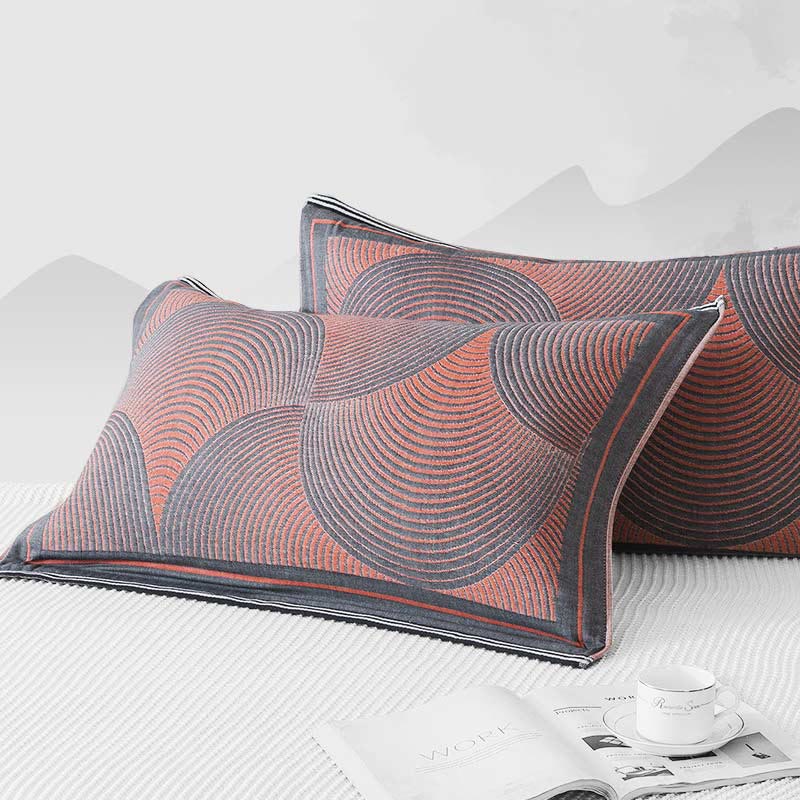 Serviettes pour oreiller en tissu peigné, 2 pièces.