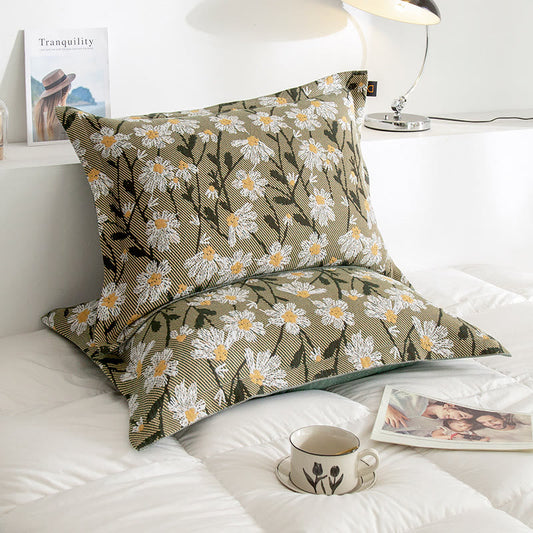 Floral and bird pillowcases, 2 pcs.