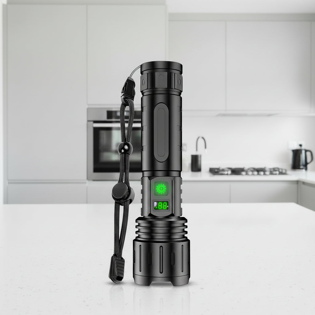Lampe torche LED avec batterie externe USB-C