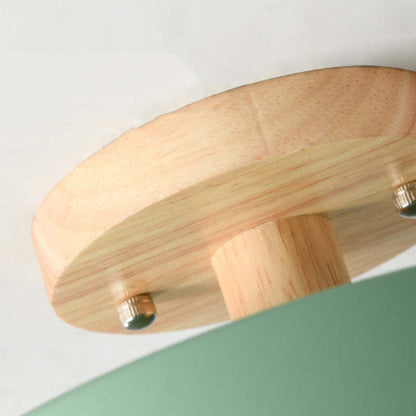 Lampa sufitowa drewniana z ściemnianiem