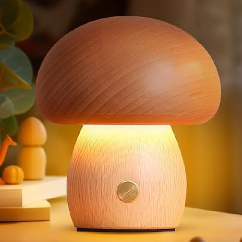 Mushroom-shaped table lamp