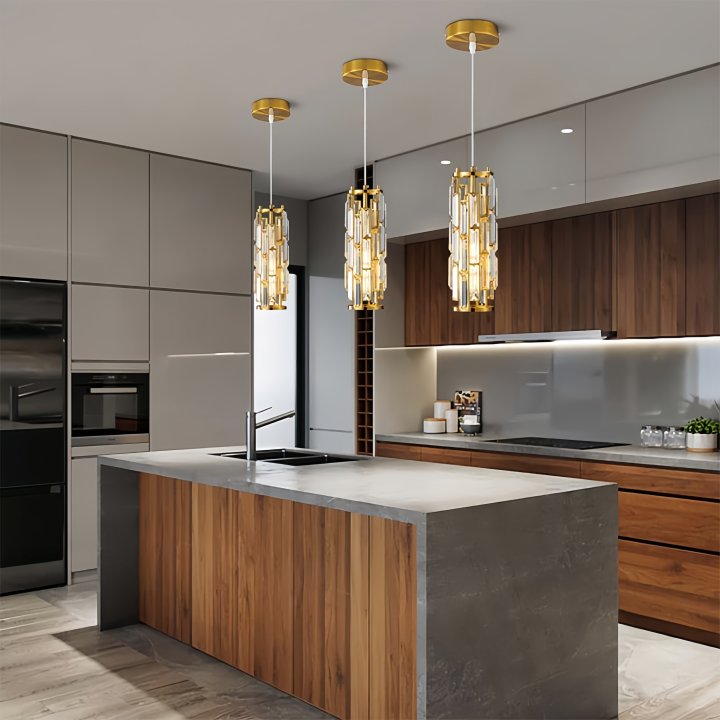 Lampe suspendue en cristal