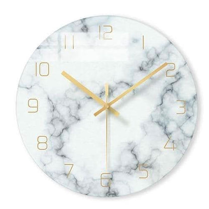 Horloge murale effet marbre