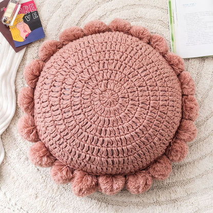 Pletený dekorativní polštář 45 cm