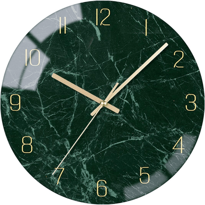 Tiché skleněné nástěnné hodiny 30 cm