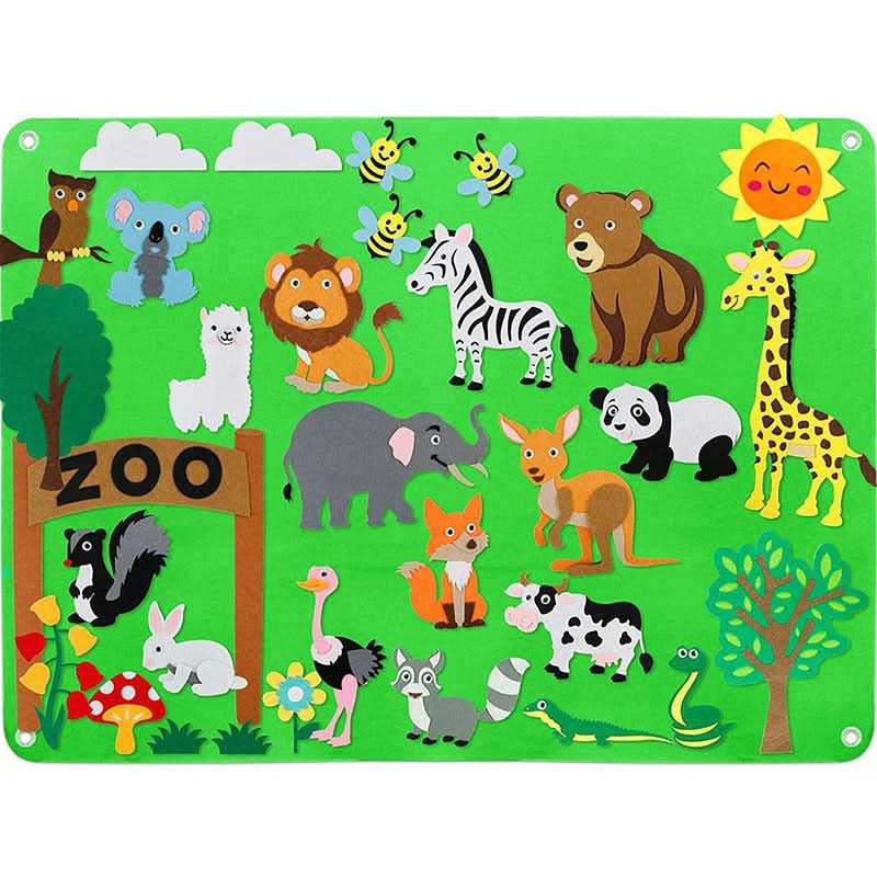 Felt educational board for children