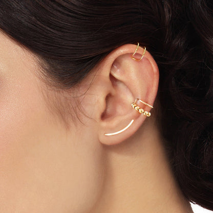 Boucles d’oreilles réglables bicolores
