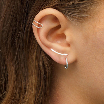 Boucles d’oreilles réglables bicolores