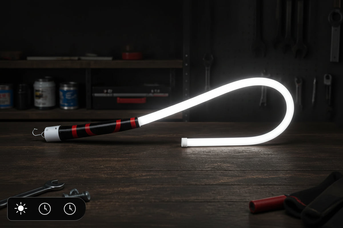 Flexibilní dílenská LED svítilna