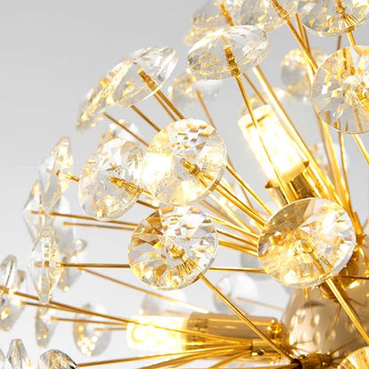 Lustre en cristal LED avec télécommande