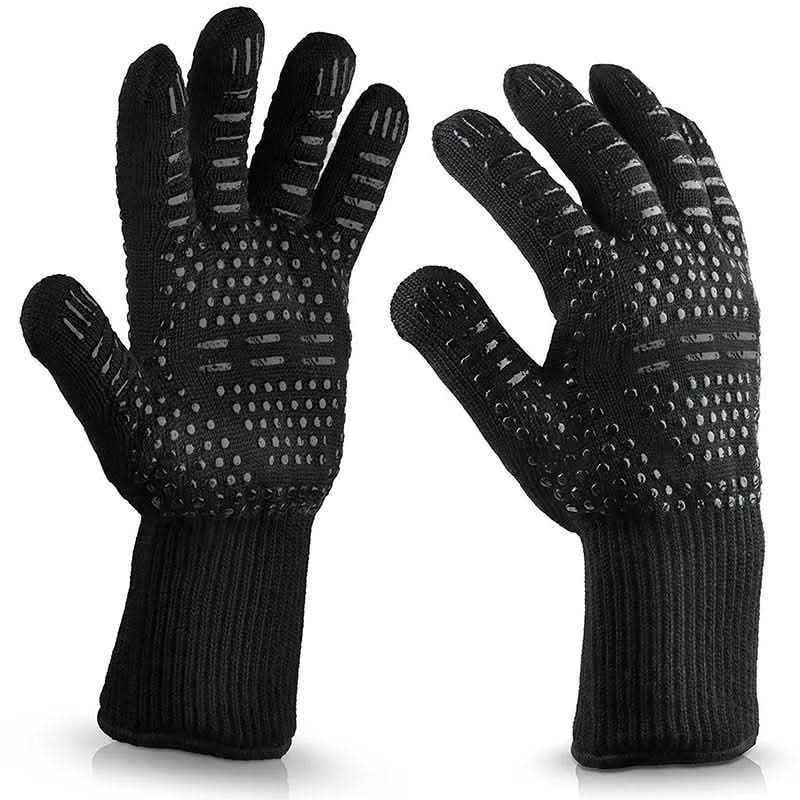 Heat-resistant grill gloves