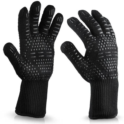 Heat-resistant grill gloves