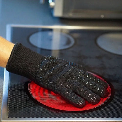 Heat-resistant grill gloves