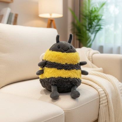 Bee plush toy, 16 cm