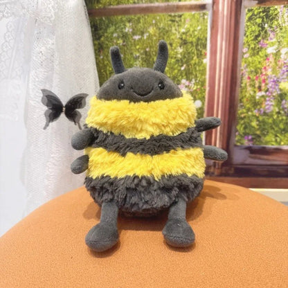 Bee plush toy, 16 cm