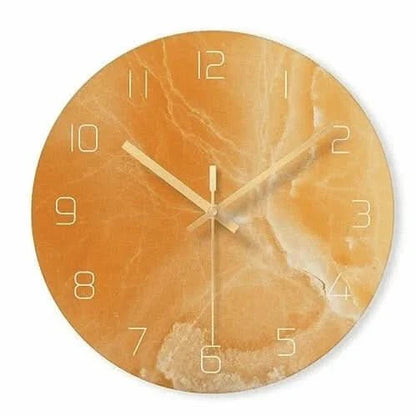 Horloge murale effet marbre
