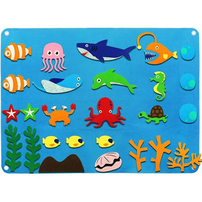 Felt educational board for children