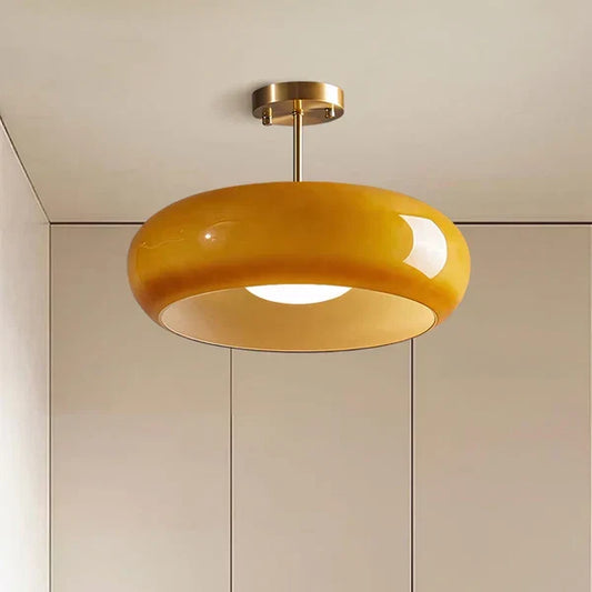 Plafonnier rond en verre