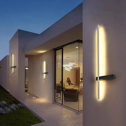 Outdoor LED wall light for the façade