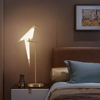 Lampe LED en forme d’oiseau à lumière chaude