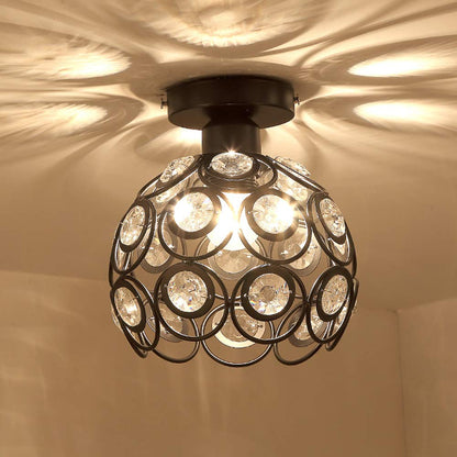 Plafonnier avec des globes en verre